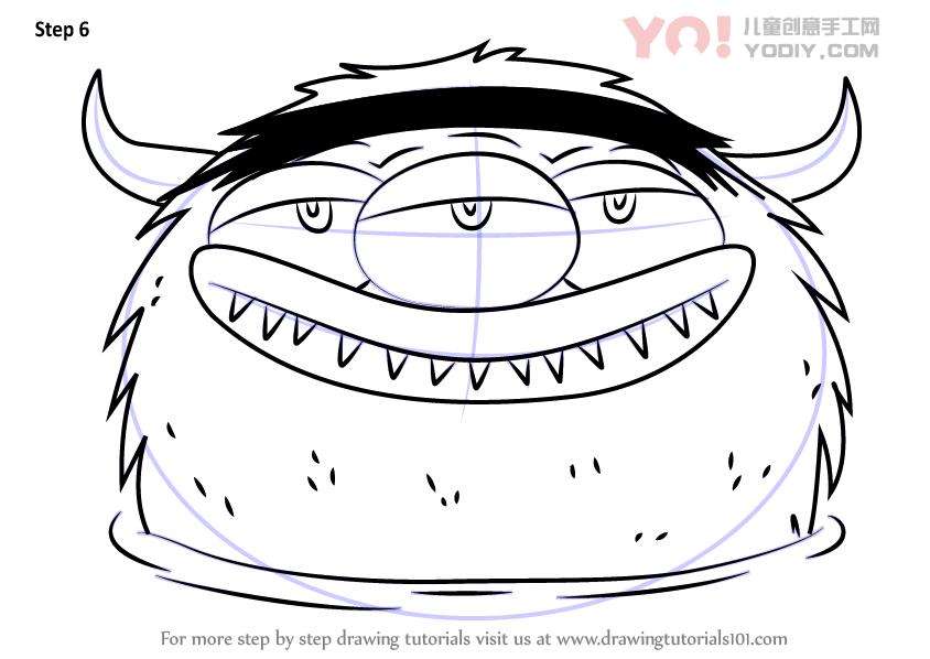 图片[7]-了解如何从养兽人（养家糊日）绘制胡同怪物-YO儿童创意手工网