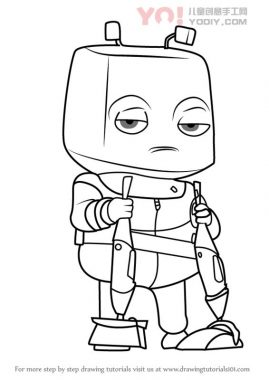 了解如何从Boboiboy绘制Cici Ko（Boboiboy）-优优资源