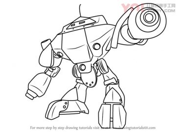 学习如何从Boboiboy绘制超级探针（Boboiboy）-优优资源