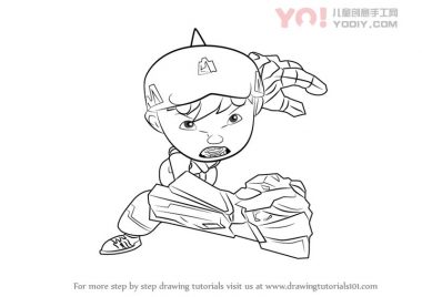 了解如何从Boboiboy（Boboiboy）绘制Boboiboy地震-优优资源