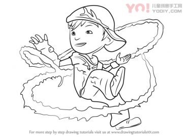 了解如何从鲍勃贝里布（Boboiboy）绘制Boboiboy Thorn-优优资源