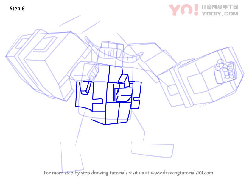 图片[7]-了解如何从Boboiboy（Boboiboy）绘制Megabot Scambot-YO儿童创意手工网