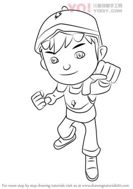 了解如何从Boboiboy（Boboiboy）绘制boboibot-优优资源