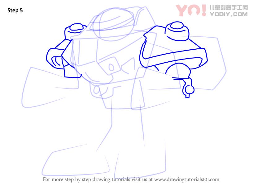图片[6]-学习如何从Boboiboy（Boboiboy）绘制超级Duper探针-YO儿童创意手工网