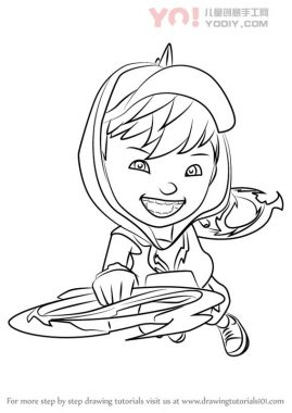 了解如何从Boboiboy（Boboiboy）绘制Boboiboy Blaze-优优资源