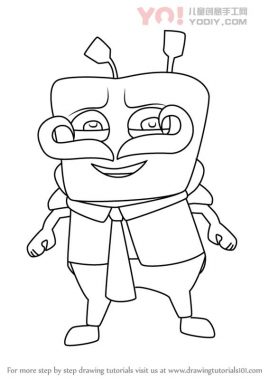 了解如何从Boboiboy（Boboiboy）绘制蒲虫-优优资源