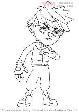 了解如何从鲍巴贝里布（Boboiboy）绘制方-优优资源