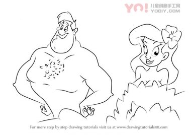 学习如何从animaniacs（animaniacs）绘制亚当和夏娃-优优资源
