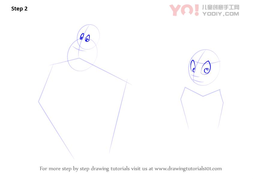图片[3]-学习如何从animaniacs（animaniacs）绘制亚当和夏娃-YO儿童创意手工网