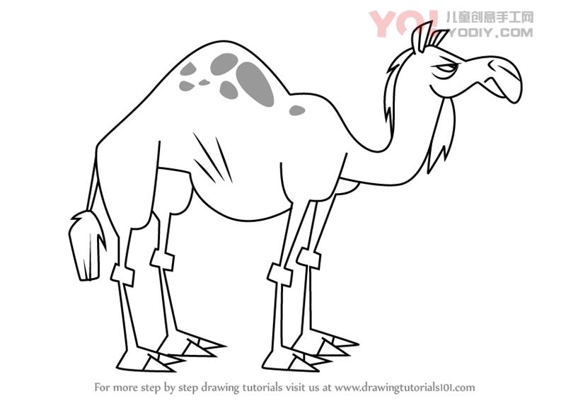 图片[1]-学习如何从戏剧中绘制骆驼（总戏剧）-YO儿童创意手工网