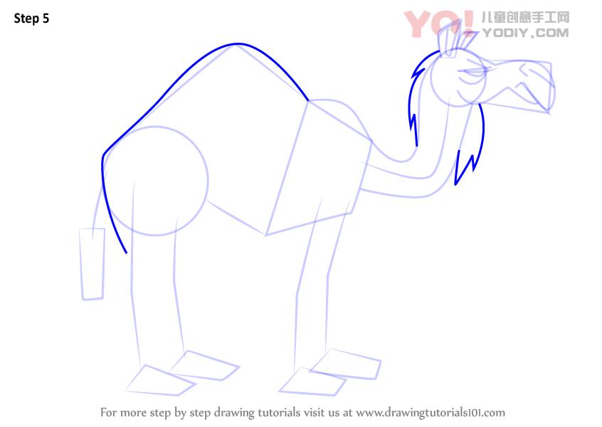 图片[6]-学习如何从戏剧中绘制骆驼（总戏剧）-YO儿童创意手工网