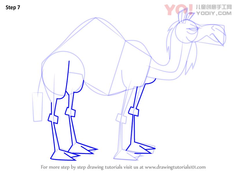 图片[8]-学习如何从戏剧中绘制骆驼（总戏剧）-YO儿童创意手工网