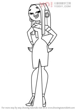 了解如何从戏剧中绘制Blaineley（总戏剧）-优优资源