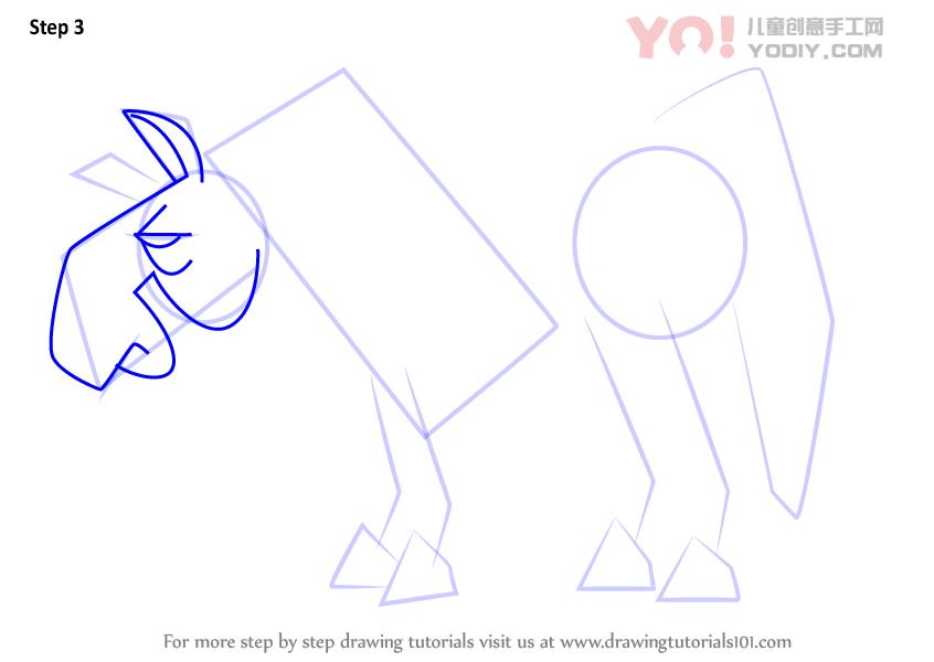 图片[4]-学习如何从戏剧中绘制马（总戏剧）-YO儿童创意手工网