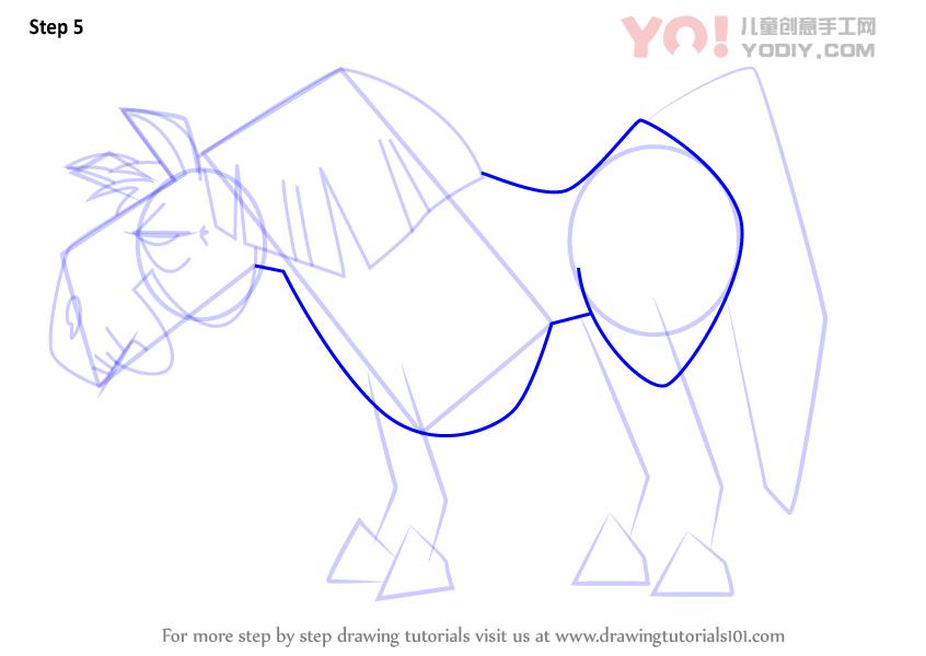 图片[6]-学习如何从戏剧中绘制马（总戏剧）-YO儿童创意手工网