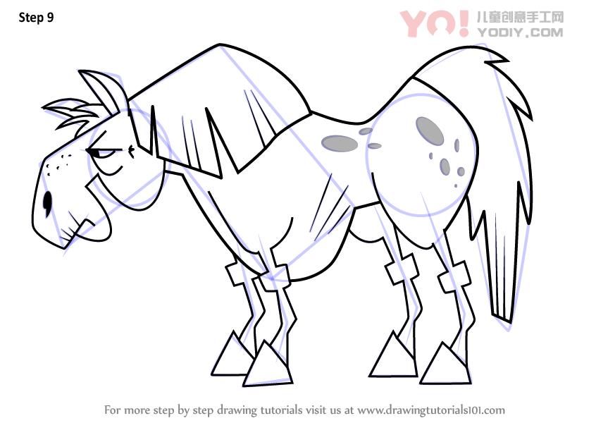 图片[10]-学习如何从戏剧中绘制马（总戏剧）-YO儿童创意手工网