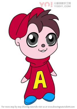 了解如何从Alvin和ChipMunks绘制Chibi Alvin（Chibi角色）-优优资源