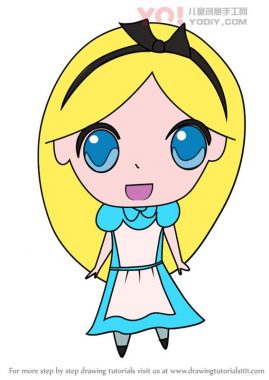 了解如何从Alice in Worldland画出赤壁爱丽丝（Chibi角色）-优优资源