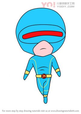 学习如何绘制Chibi Cyclops（Chibi角色）-优优资源
