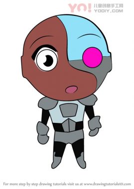 学习如何绘制Chibi Cyborg（Chibi角色）-优优资源