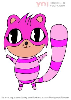 学习如何绘制赤壁柴郡猫（Chibi角色）-优优资源