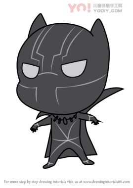 学习如何绘制赤壁黑豹（Chibi角色）-优优资源