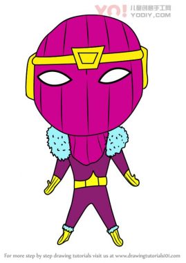 学习如何绘制Chibi Baron Zemo（Chibi角色）-优优资源