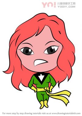 学习如何绘制赤壁吉恩灰色（Chibi角色）-优优资源