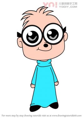 了解如何从Alvin和Chipmunks绘制Chibi Simon（Chibi角色）-优优资源