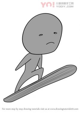 学习如何绘制Chibi Silver Surfer（Chibi字符）-优优资源