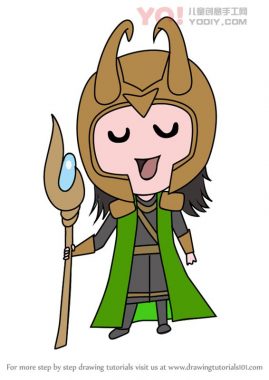 学习如何绘制Chibi Loki（Chibi字符）-优优资源