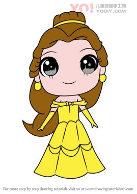 了解如何从美丽和野兽中绘制赤壁百叶耳（Chibi角色）-优优资源