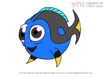了解如何从查找Dory（Chibi字符）绘制Chibi Dory-优优资源