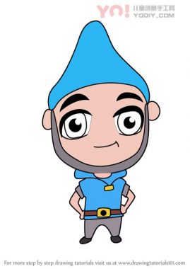 了解如何从Gnomeo和Juliet（Chibi角色）绘制Chibi Gnomeo-优优资源