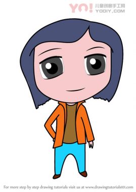 了解如何从珊瑚（Chibi字符）绘制赤壁梅琼-优优资源