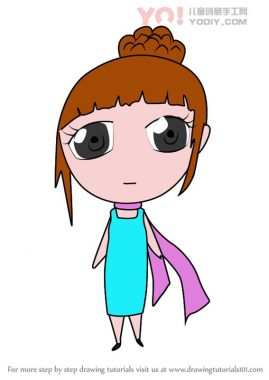 了解如何从卑鄙的我绘制赤壁露西Wilde（Chibi角色）-优优资源