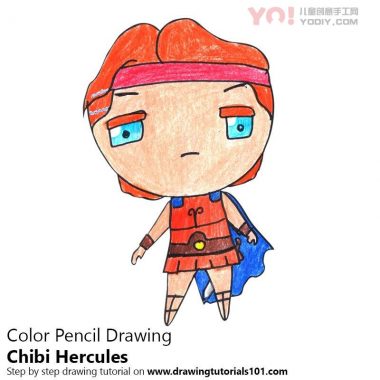 学习如何绘制赤壁赫拉克勒斯（Chibi角色）-优优资源