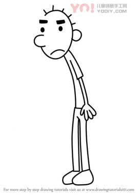 了解如何从懦弱的孩子的日记画Rodrick Heffley（懦弱的孩子日记）-优优资源