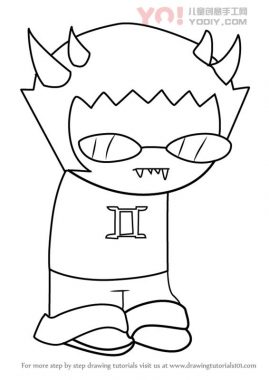 了解如何从Homestuck绘制Sollux俘虏（Homestuck）-优优资源