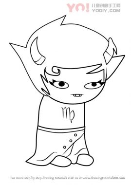 学习如何从Homestuck绘制Kanaya Maryam（Homestuck）-优优资源