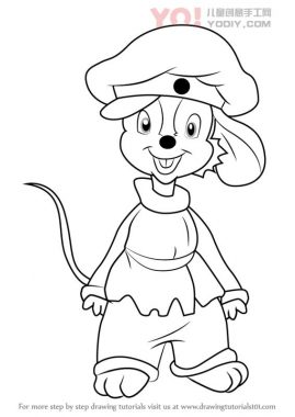 了解如何从美国尾巴（美国尾巴）绘制Fievel Mousekewitz-优优资源