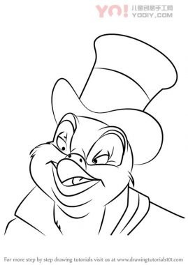 学习如何从美国尾巴（美国尾巴）画亨利-优优资源