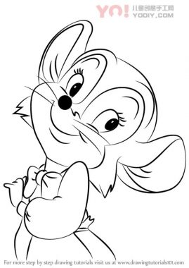 了解如何从美国尾巴（美国尾巴）绘制Tanya Mousekewitz-优优资源