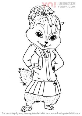 了解如何从Alvin和Chipmunks（Alvin和ChipMunks）绘制布列塔尼-优优资源