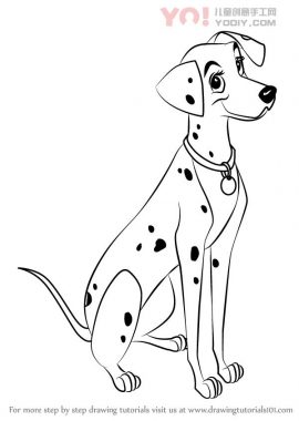 了解如何从101个达尔马提亚人（101达尔马提亚人）绘制Perdita-优优资源