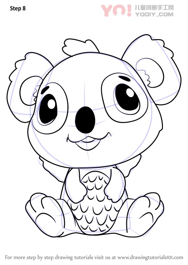 图片[9]-学习如何从孵化器（孵化）绘制koalabee-YO儿童创意手工网